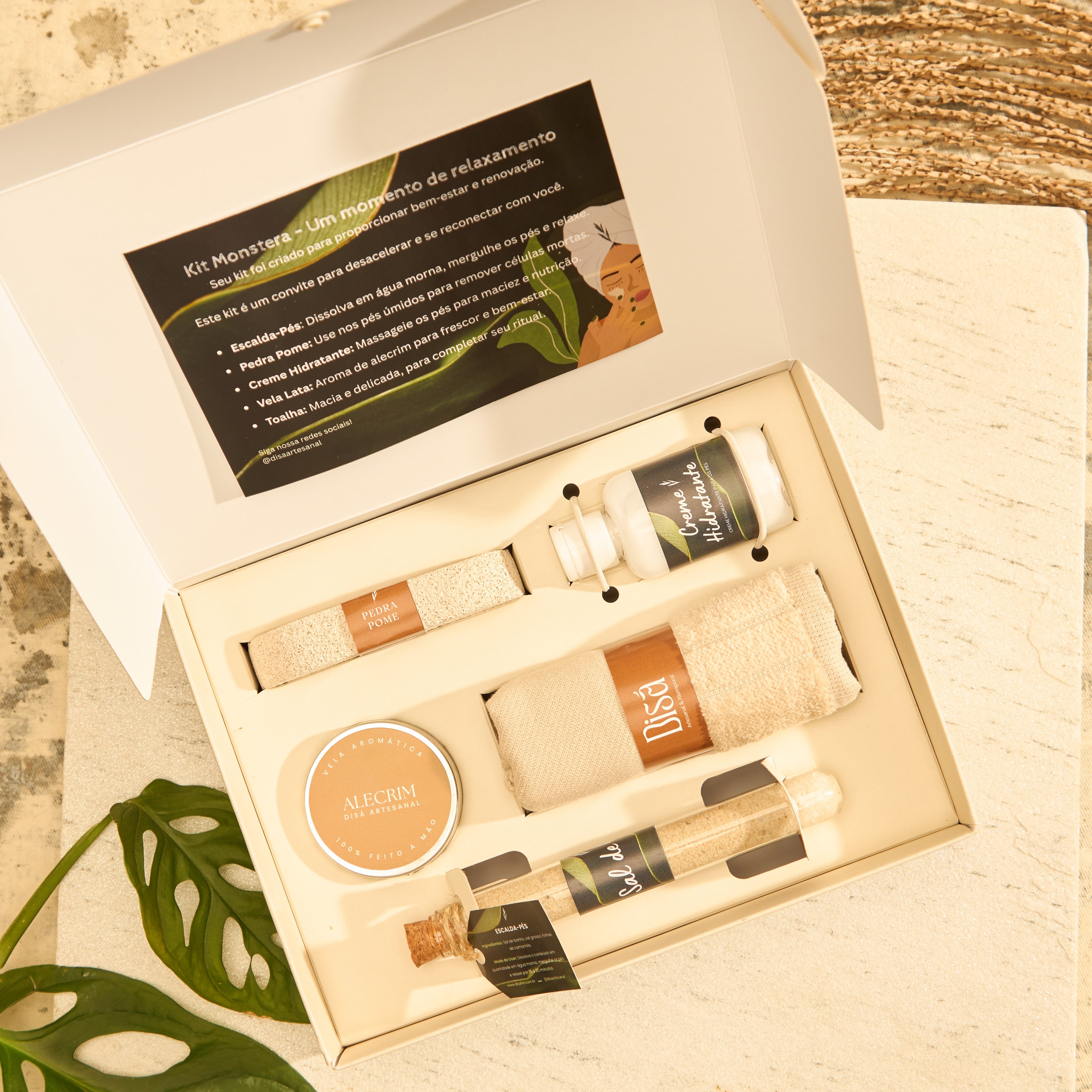 Kit Monstera - Spa em casa