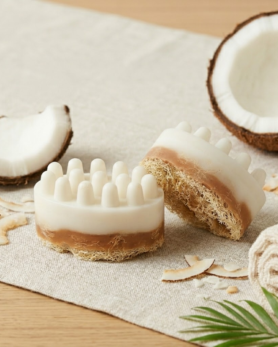 Sabonete Massageador de Coco