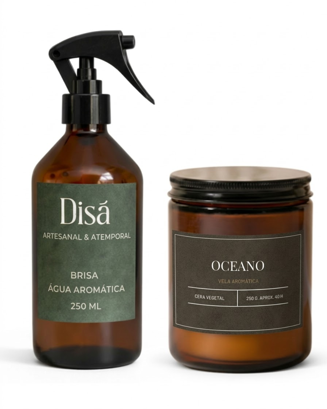 Kit Oceano | Vela + Água Aromática